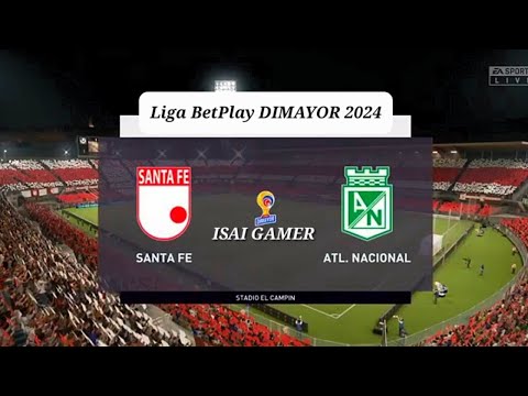 Santa Fe Vs Atletico Nacional Liga Betplay DIMAYOR 2024. (goles) - YouTube