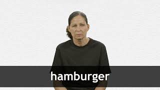 How to pronounce HAMBURGER in French