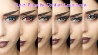 Pinky Paradise Contact Lens Demo