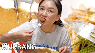 리얼먹방:) 경양식 돈까스, 배추 겉절이 먹방 l Gyeong-style Pork Cutlet, baechugeotjeol-i l REAL SOUND l ASMR MUKBANG