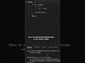 Interview question: Global vs Local vs Functional scope | JavaScript | Beginners | Basics