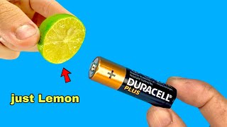 Reuse Old battery in 1 Minute! Just Use LEMON and Your Old AA Batteries Can be Reused