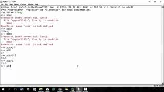 Introduction to Python - Lesson 04 (Variables)