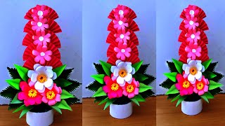 beautiful flower bouquet making with paper / diy flower bouquet