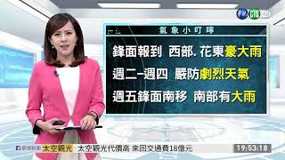週二到週四 嚴防劇烈天氣 | 華視新聞 20190609