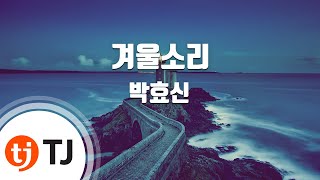 [TJ노래방] 겨울소리 - 박효신 / TJ Karaoke