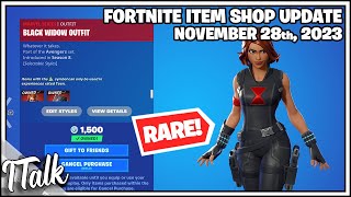 *INSANELY RARE* BLACK WIDOW OUTFIT IS BACK! Fortnite Item Shop [November 28th, 2023] (Fortnite OG)