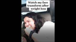 Watch my face transform after weight loss #weightloss #weightlosstransformation #weightlossjourney