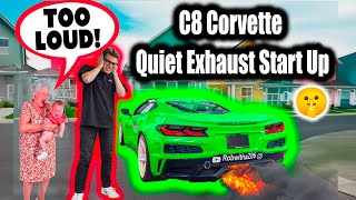 How to Start Your C8 Corvette Quietly Every Time | Keep Your Neighbors Happy!