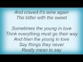 Billy Eckstine - The Bitter With The Sweet Lyrics_1