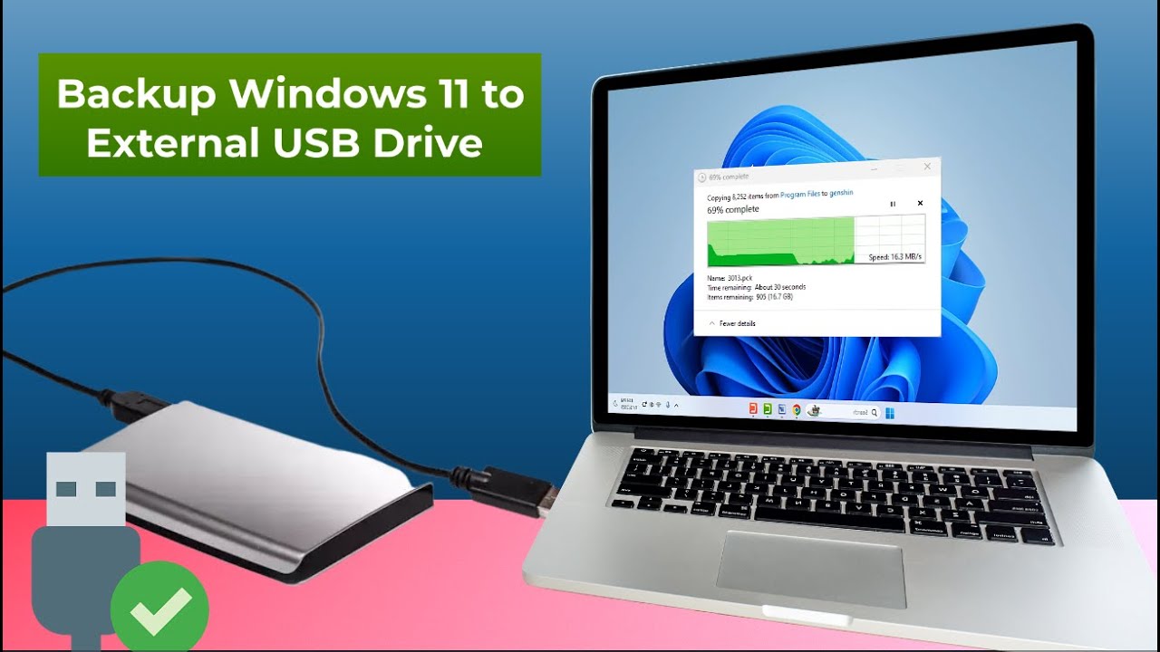 How To Backup Windows 11 To External USB Drive | Complete Guide - YouTube