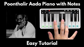 Poonthalir Aada Piano Tutorial with Notes | Ilayaraja | Perfect Piano | 2020