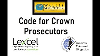 Code for Crown Prosecutors 2013
