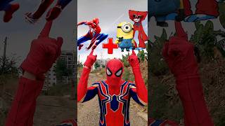 Spiderman + Minion and Scary Larry = Marvel Animation #spiderman #minions