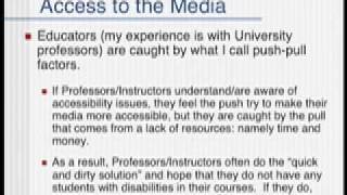 Mobile Learning and Accessibility