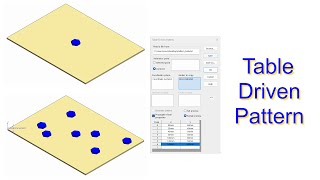⚡Solidworks Tutorial | Table Driven Pattern