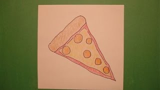 Let's Draw a piece of Pizza!