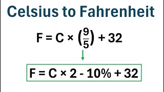 How to Convert Celsius to Fahrenheit (EASY TRICK)