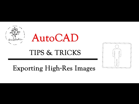 AutoCAD Tips & Tricks | Export PNG TGA TIFF images of 2D Drawings AutoCAD Tips & Tricks | Export PNG TGA TIFF images of 2D Drawings