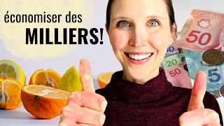 7 défis pour ÉCONOMISER GROS sur l'épicerie et manger SANTÉ