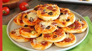 Super Easy PIZZA BITES! 🍕 | The Best Mini Pizza Recipe (With Homemade Pizza Doug