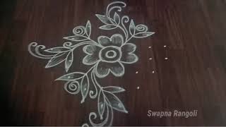 Beautiful rangoli with 8*2 dots//easy chukkala muggulu//daily use rangoli //rangoli muggulu