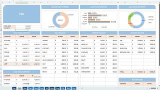 Budget Planner - Excel - Buy from https://premiumexcel.etsy.com
