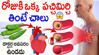 రోజుకి ఒక్క పచ్చిమిర్చి తింటే చాలు.! మీ గుండెల్లోకి ఎలాంటి రోగం రాకుండా 100 ఏళ్ళు బ్రతుకుతారు || NHC