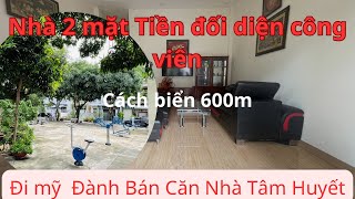 Nhà Đối Diện Công Viên Cách Biển 600m Hướng Đông Nam Tặng Nội Thất Như Video 95m2 Ngang 5 Chỉ 7,5 Tỷ