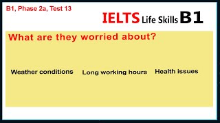 IELTS Life Skills B1 Listening Test 13 🇬🇧