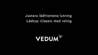 Vedum Kök \u0026 Bad - Justering lutning lådfront (Classic reling)