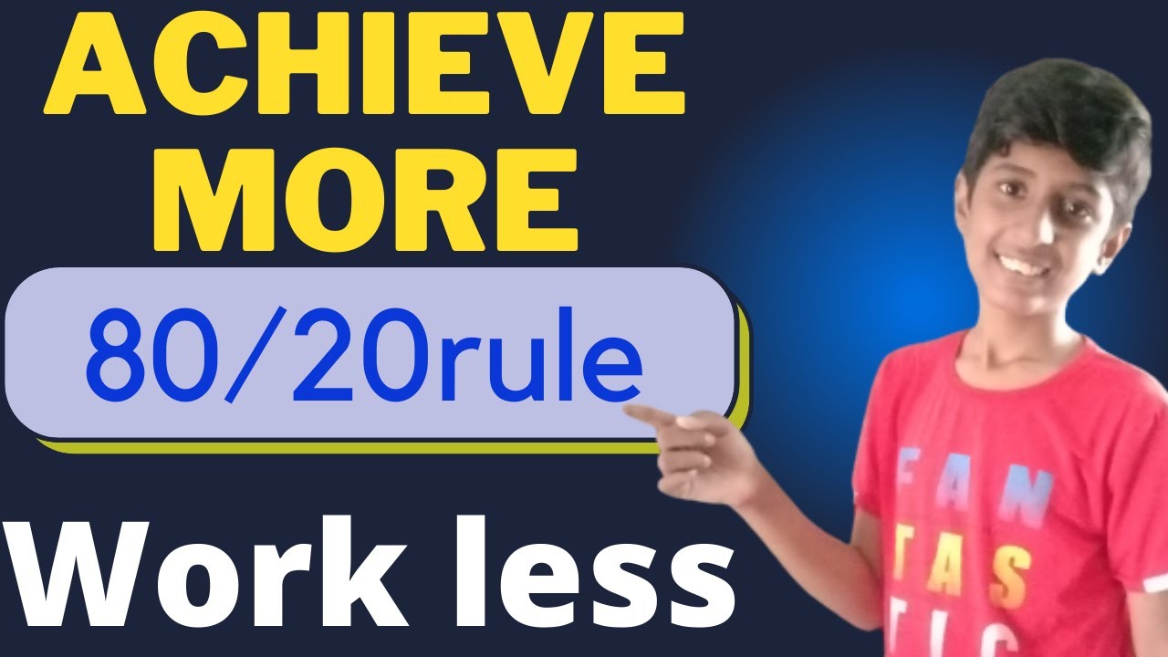 80/20 Rule Explained Work Less Achieve More #hishamsarvar # ...