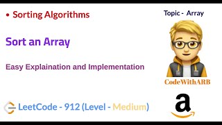 Sort an Array (LeetCode 912) (Counting Sort)