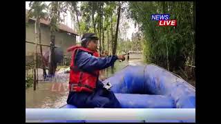 🔴 পাগলাদিয়া নদীৰ বাঢ়নী পানীয়ে প্লাৱিত কৰিছে তামুলপুৰৰ ভিন্ন অঞ্চল। বানৰ কবলত পৰা লোকক উদ্ধাৰ SDRFৰ।