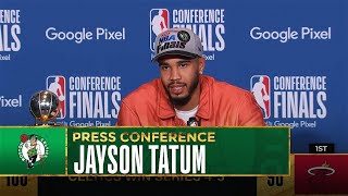 Jayson Tatum Talks Game 7 Win, ECF MVP & NBA Finals | Postgame Presser
