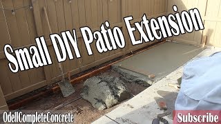 How to Extend a Small DIY Concrete Patio