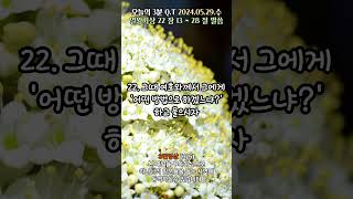 오늘의3분큐티QT 20240529 3번영상