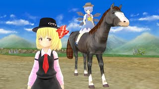 Rumia in shootout (Touhou MMD)