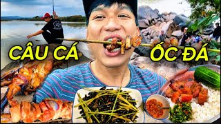 Hành Trình 1 Ngày CÂU CÁ NƯỚNG GÀ Nấu Cơm Quê Trên Sông - Phc Wander #19 | Go fishing cook dinner