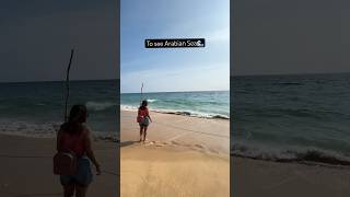 Arabian Sea🌊 #goldensandbeach #poovarisland #kerladiaries #youtubeshorts #travelphotography