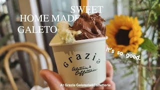 Day-Off Chilling with HOME-MADE GELATO At Grazia Gelateria\u0026Caffetteria - VLOG#07