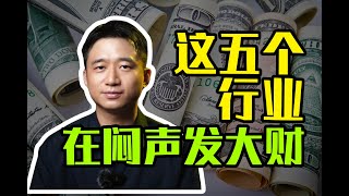 【硬核】说5个，正在闷声发大财的行业！