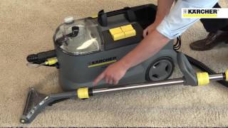 How to use the Karcher PUZZI 10/1 Carpet and Upholstery Cleaner