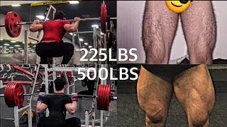SQUAT TRANSFORMATION 225X1 - 500X1 16 YEARS OLD - 17 YEARS OLD