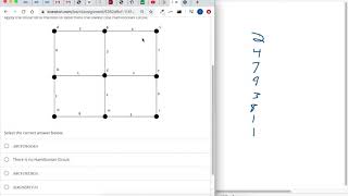 Identify the optimal Hamilton circuit using the brute force method