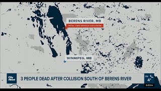 3 people dead after crash in Manitoba