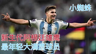 🇦🇷 阿尔瓦雷斯 小蜘蛛 / 新生代阿根廷雄鹰 最年轻大满贯球员 /  Julian Alvarez / Youngest Grand Slam player💙🤍