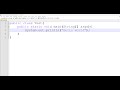 how to print hello world message in java using notepad++?