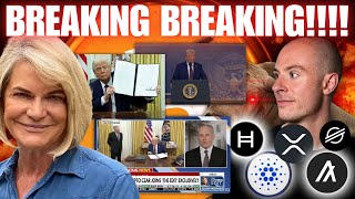 BREAKING!!!!! Cynthia Lummis Major Crypto Announcement!! Trump Prompts 'DIGITAL ASSET STOCKPILE!!!!!