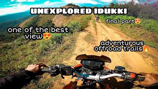 Unexplored idukki❤| best view😍| adventurous offroad trails | motovlog